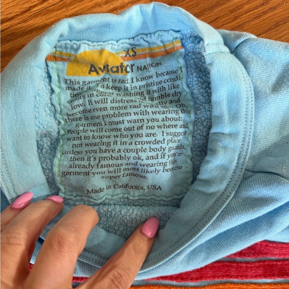 Striped Sweatshirt and Pants Set - Picture 3 of 3